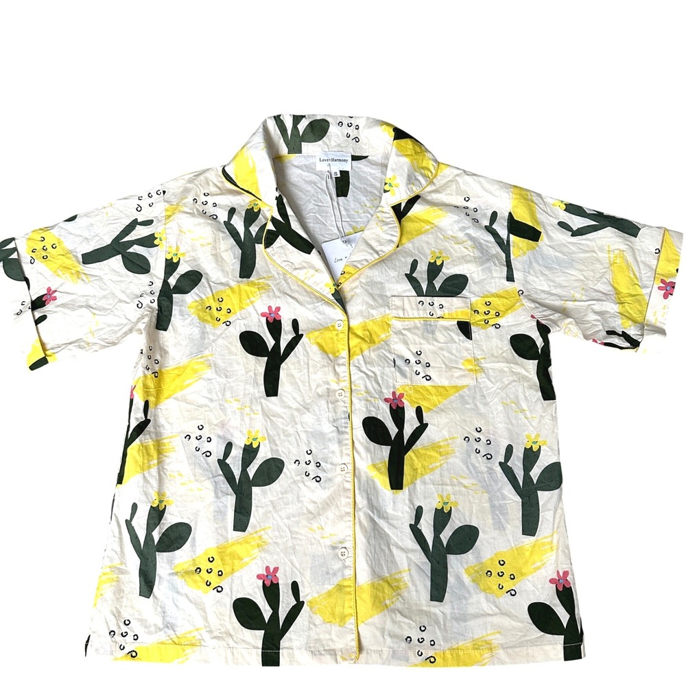 Love + Harmony Pajama Top Sleepwear Loungewear‎ Southwestern 100% Cotton Small